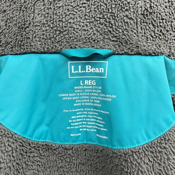 LL Bean Teal Winter Warmer Jacket - Picture 7 of 13